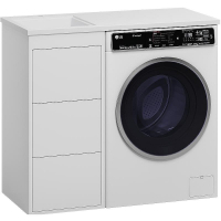 Тумба с раковиной Brevita Grafit 100 L УТ000015079 Белая матовая, купить, цена, заказать, магазин, доставка, скидка, промокод, купить, цена, заказать, магазин, доставка, скидка, промокод