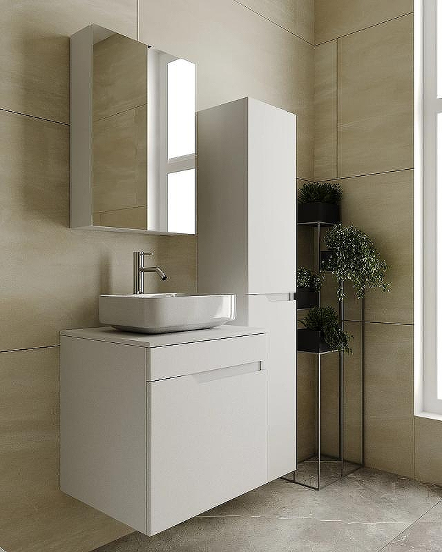 Зеркальный шкаф VIANT Куба 50 VKUB50-ZSH Белый, купить, цена, заказать, магазин, доставка, скидка, промокод, купить, цена, заказать, магазин, доставка, скидка, промокод