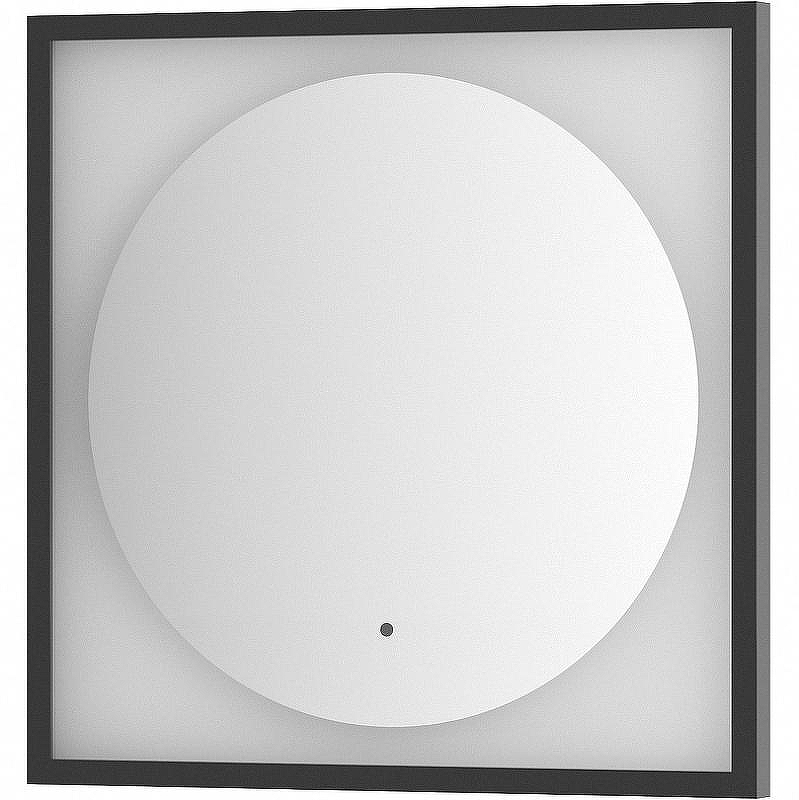 Зеркало Defesto Eclipce 60х60 DF 2221R с подсветкой 12W-4500К/в багетной раме/ИК - выключатель/Нейтральный белый свет/Черная рама, купить, цена, заказать, магазин, доставка, скидка, промокод, купить, цена, заказать, магазин, доставка, скидка, промокод
