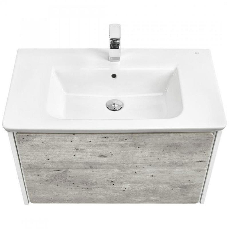 Тумба под раковину Roca Ronda 80 ZRU9303004 подвесная Бетон Белый матовый, купить, цена, заказать, магазин, доставка, скидка, промокод, купить, цена, заказать, магазин, доставка, скидка, промокод