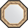 Зеркало Evoform Octagon 65x65 BY 7380 в багетной раме - Барокко золото 106, купить, цена, заказать, магазин, доставка, скидка, промокод, купить, цена, заказать, магазин, доставка, скидка, промокод
