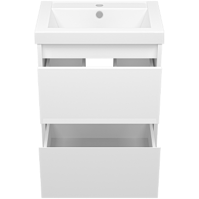 Тумба с раковиной Misty Алиса 50 УТ000011217 подвесная Белая