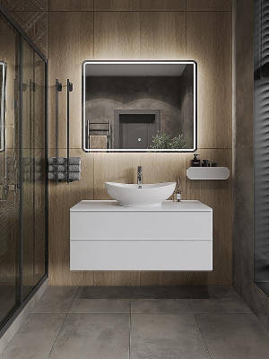 Тумба с раковиной Orange Otto 100 Ot-100TuMDF+G56 Белая