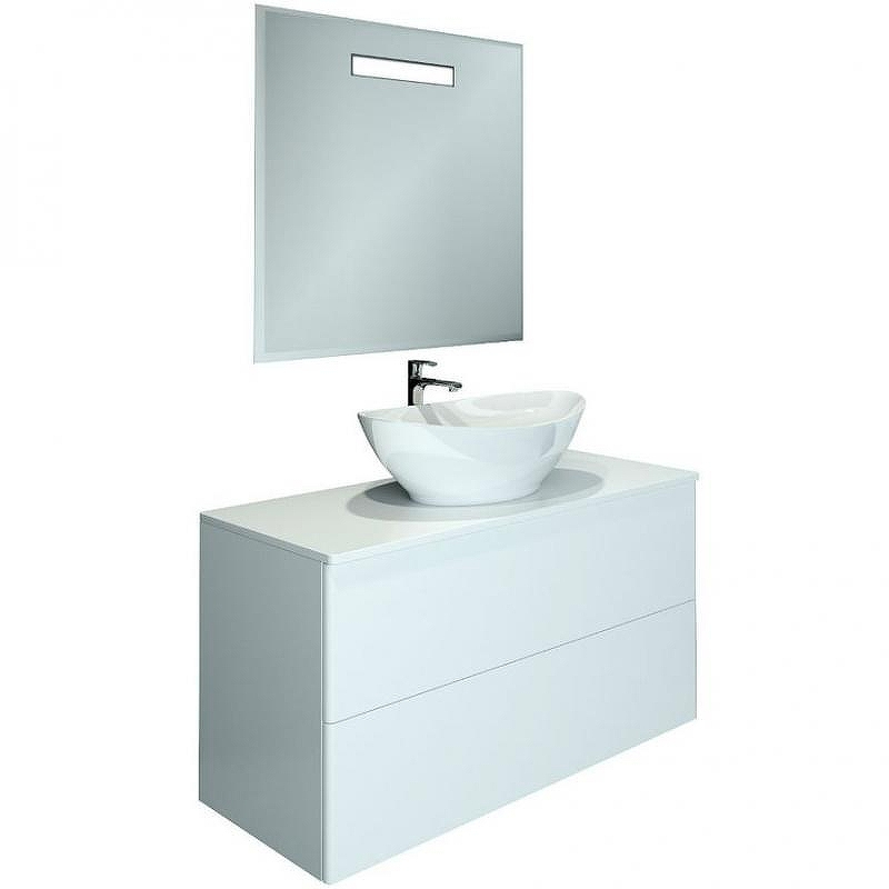 Тумба с раковиной Orange Otto 100 Ot-100TuMDF+G56 Белая, купить, цена, заказать, магазин, доставка, скидка, промокод, купить, цена, заказать, магазин, доставка, скидка, промокод