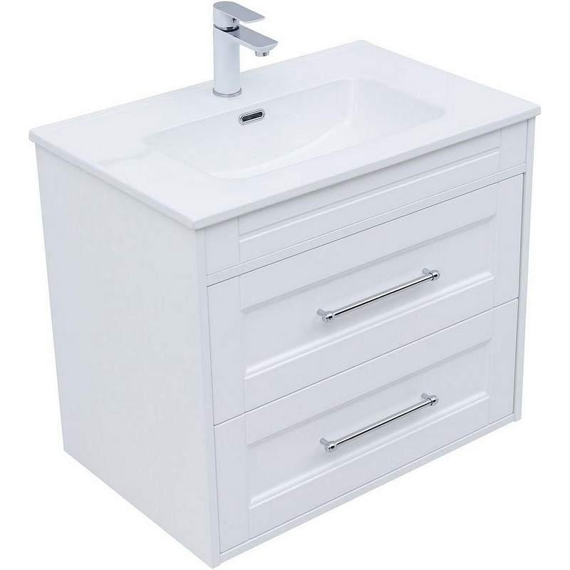 Тумба под раковину Aquanet Бостон New 70 339599 подвесная Белый сатин, купить, цена, заказать, магазин, доставка, скидка, промокод, купить, цена, заказать, магазин, доставка, скидка, промокод