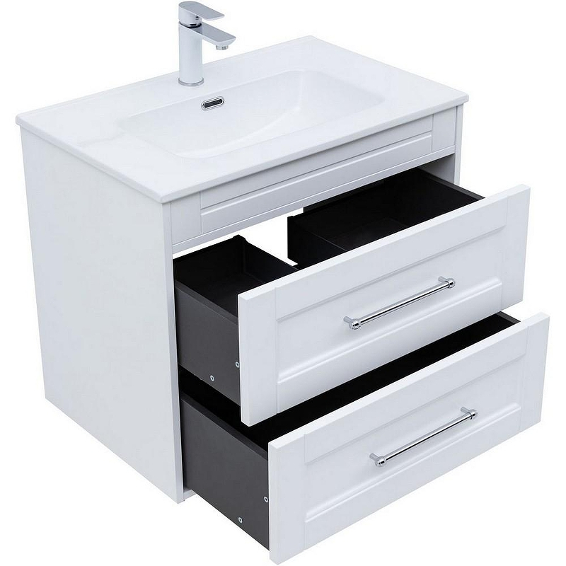 Тумба под раковину Aquanet Бостон New 70 339599 подвесная Белый сатин, купить, цена, заказать, магазин, доставка, скидка, промокод, купить, цена, заказать, магазин, доставка, скидка, промокод