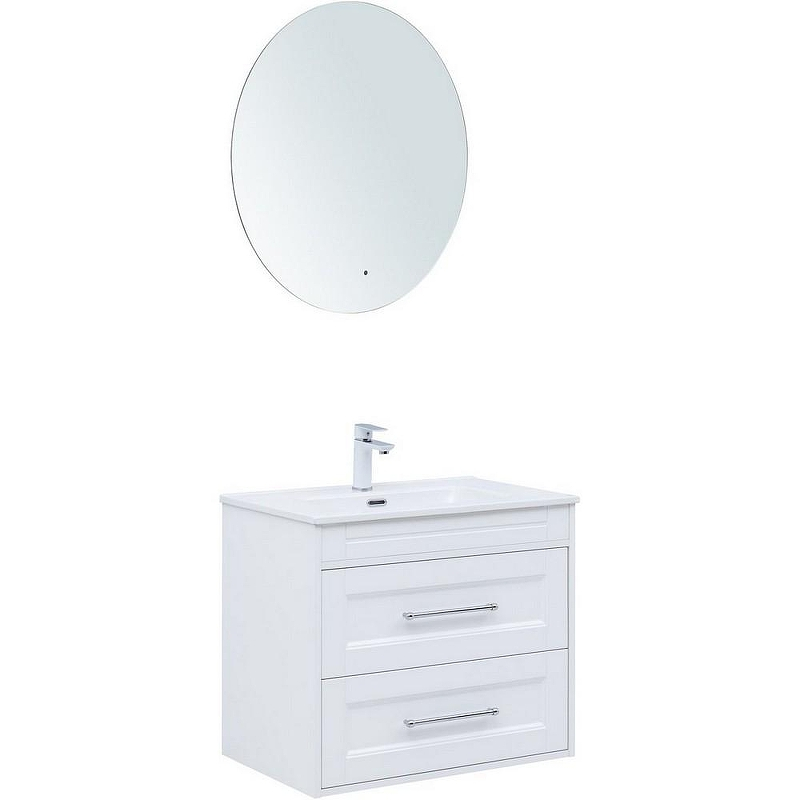 Тумба под раковину Aquanet Бостон New 70 339599 подвесная Белый сатин, купить, цена, заказать, магазин, доставка, скидка, промокод, купить, цена, заказать, магазин, доставка, скидка, промокод