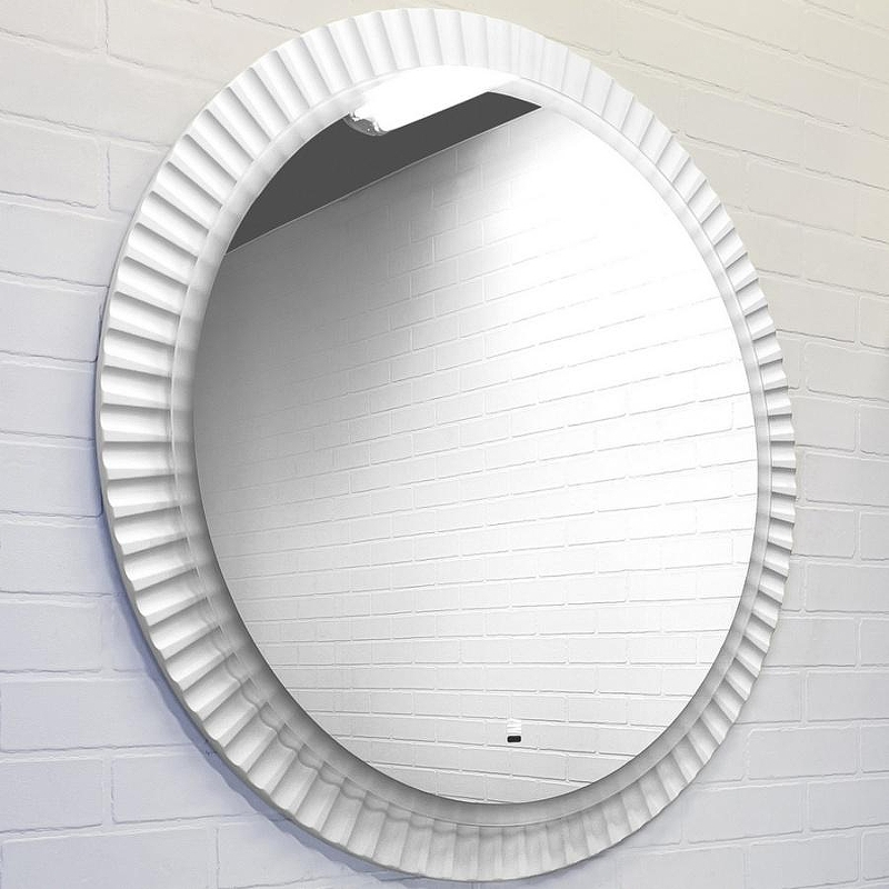 Зеркало Comforty Мадрид 70 00-00014143 с подсветкой Белое матовое с бесконтактным выключателем, купить, цена, заказать, магазин, доставка, скидка, промокод, купить, цена, заказать, магазин, доставка, скидка, промокод