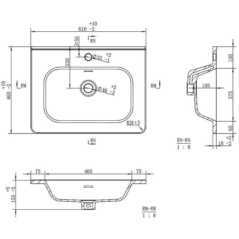 Тумба с раковиной Brevita Risacca Crema 60 УТ000025678 Серая матовая, купить, цена, заказать, магазин, доставка, скидка, промокод, купить, цена, заказать, магазин, доставка, скидка, промокод