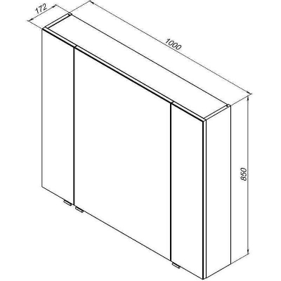 Зеркальный шкаф Aquanet Алвита 100 R 235344 Белый