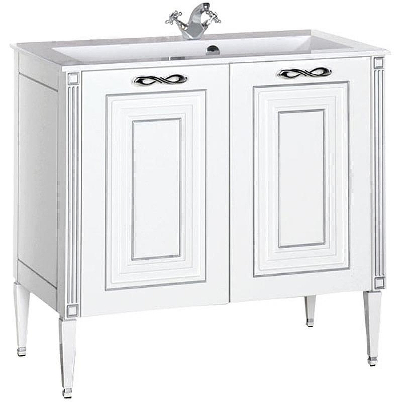 Тумба с раковиной Aquanet Паола 90 213016 Белая, купить, цена, заказать, магазин, доставка, скидка, промокод, купить, цена, заказать, магазин, доставка, скидка, промокод