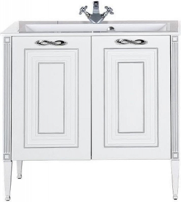 Тумба с раковиной Aquanet Паола 90 213016 Белая