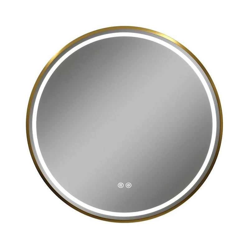 Зеркало Maretti Elena 80 EA1480R21EL с подсветкой цвет Золото с сенсорным выключателем с подогревом и диммером, купить, цена, заказать, магазин, доставка, скидка, промокод, купить, цена, заказать, магазин, доставка, скидка, промокод