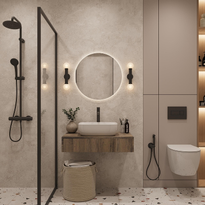 Тумба под раковину ЗОВ Токио 100 T100ATC1 подвесная цвет Древесина Аттик