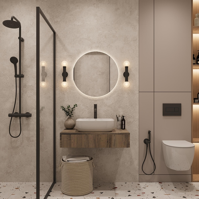 Тумба под раковину ЗОВ Токио 100 T100ATC1 подвесная цвет Древесина Аттик, купить, цена, заказать, магазин, доставка, скидка, промокод, купить, цена, заказать, магазин, доставка, скидка, промокод