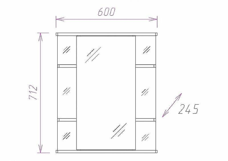 Зеркальный шкаф Onika Глория 60.01 L 206007 с подсветкой Белый, купить, цена, заказать, магазин, доставка, скидка, промокод, купить, цена, заказать, магазин, доставка, скидка, промокод