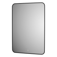 Зеркало Defesto Aura 70х100 DF 2969S с подсветкой 32W-4500K/Сенсорный выключатель/Нейтральный белый свет/Черная рама, купить, цена, заказать, магазин, доставка, скидка, промокод, купить, цена, заказать, магазин, доставка, скидка, промокод