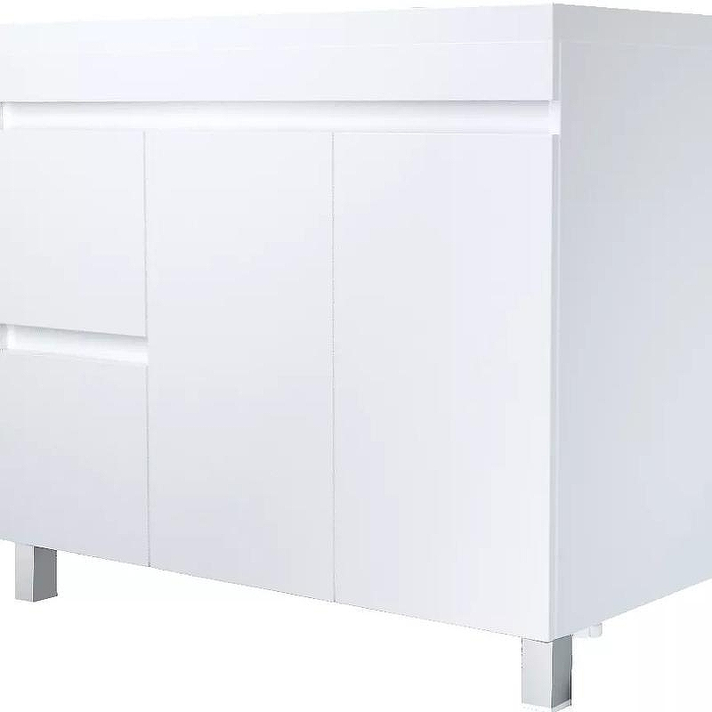 Тумба под раковину 1MarKa Cube 100Н У79527 Белый глянец, купить, цена, заказать, магазин, доставка, скидка, промокод, купить, цена, заказать, магазин, доставка, скидка, промокод