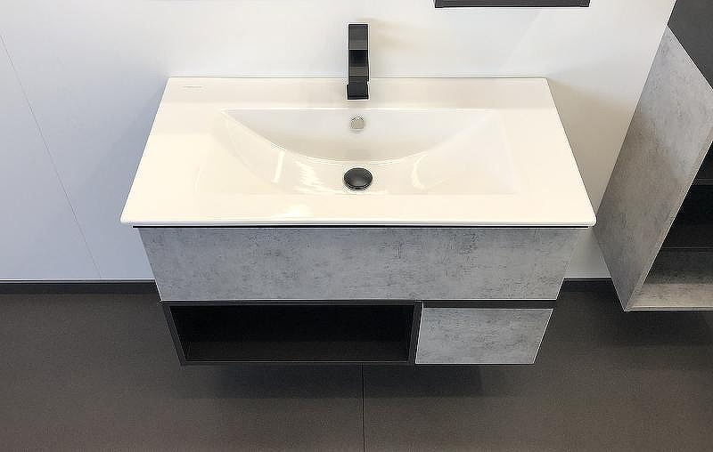 Тумба с раковиной Comforty Франкфурт 90 00-00007342 подвесная Бетон светлый, купить, цена, заказать, магазин, доставка, скидка, промокод, купить, цена, заказать, магазин, доставка, скидка, промокод