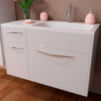 Тумба с раковиной Эстет Barcelona 90 R ФР-00003594 подвесная Белая, купить, цена, заказать, магазин, доставка, скидка, промокод, купить, цена, заказать, магазин, доставка, скидка, промокод