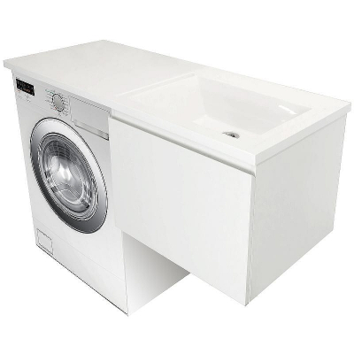 Тумба с раковиной Эстет Dallas Luxe 110 R ФР-00002024 подвесная Белая