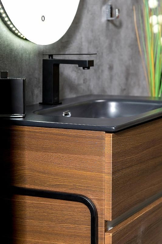 Тумба под раковину Boheme Armadi Art Vallessi 80 837-080-D подвесная Dark Oak, купить, цена, заказать, магазин, доставка, скидка, промокод, купить, цена, заказать, магазин, доставка, скидка, промокод