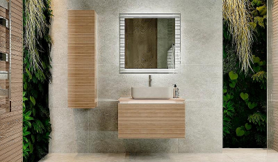 Шкаф пенал Jorno Karat 33 Kar.04.130/P/BuL подвесной Бук светлый