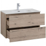 Тумба под раковину Aquanet Алвита New 80 277517 подвесная Дуб Веллингтон, купить, цена, заказать, магазин, доставка, скидка, промокод, купить, цена, заказать, магазин, доставка, скидка, промокод