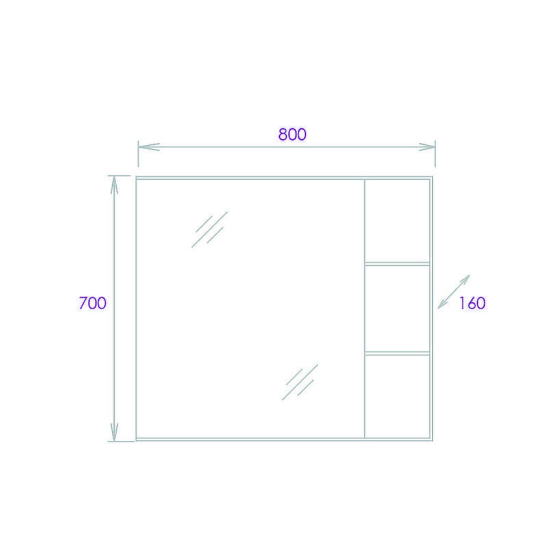 Зеркальный шкаф Onika Легран 80.00У 208092 Дуб галифакс, купить, цена, заказать, магазин, доставка, скидка, промокод, купить, цена, заказать, магазин, доставка, скидка, промокод