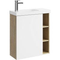 Корпус тумбы под раковину Aqwella Alba 60 L ALB0106LDD подвесной Дуб Давос, купить, цена, заказать, магазин, доставка, скидка, промокод, купить, цена, заказать, магазин, доставка, скидка, промокод