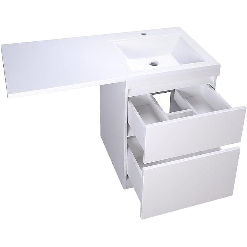 Тумба под раковину Style Line Даллас 110 Люкс Plus Белая, купить, цена, заказать, магазин, доставка, скидка, промокод, купить, цена, заказать, магазин, доставка, скидка, промокод