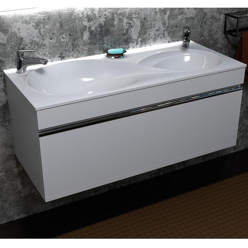 Тумба под раковину Velvex Otto 100 tp.OTO.OTT.100.1Y Белая глянцевая, купить, цена, заказать, магазин, доставка, скидка, промокод, купить, цена, заказать, магазин, доставка, скидка, промокод