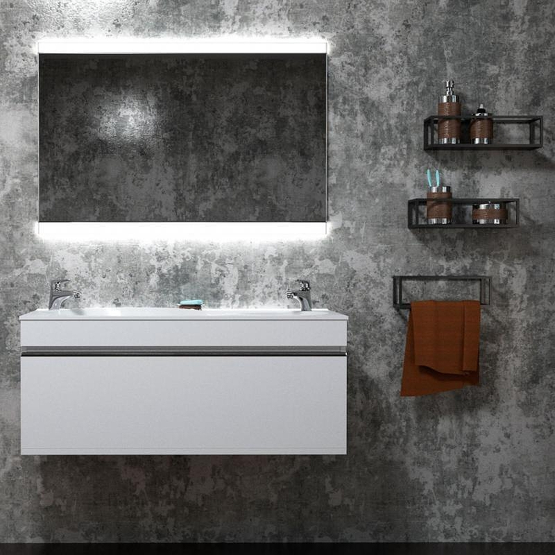 Тумба под раковину Velvex Otto 100 tp.OTO.OTT.100.1Y Белая глянцевая, купить, цена, заказать, магазин, доставка, скидка, промокод, купить, цена, заказать, магазин, доставка, скидка, промокод