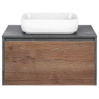 Тумба под раковину Vincea Mesa 80 VMC-2MS800TB подвесная T.Oak  Beton, купить, цена, заказать, магазин, доставка, скидка, промокод, купить, цена, заказать, магазин, доставка, скидка, промокод