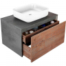 Тумба под раковину Vincea Mesa 80 VMC-2MS800TB подвесная T.Oak  Beton, купить, цена, заказать, магазин, доставка, скидка, промокод, купить, цена, заказать, магазин, доставка, скидка, промокод