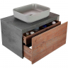 Тумба под раковину Vincea Mesa 80 VMC-2MS800TB подвесная T.Oak  Beton, купить, цена, заказать, магазин, доставка, скидка, промокод, купить, цена, заказать, магазин, доставка, скидка, промокод