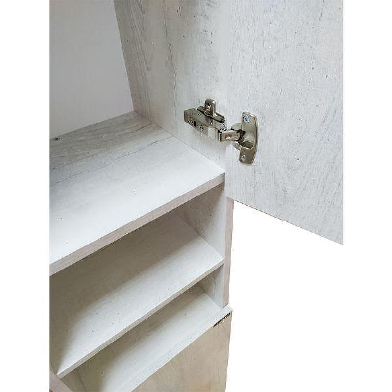 Шкаф пенал Comforty Верона 35 00004137140 подвесной Дуб белый, купить, цена, заказать, магазин, доставка, скидка, промокод, купить, цена, заказать, магазин, доставка, скидка, промокод