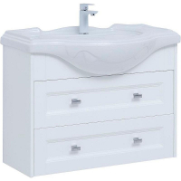 Тумба под раковину Aquanet Монте 85 303998 подвесная Белая матовая, купить, цена, заказать, магазин, доставка, скидка, промокод, купить, цена, заказать, магазин, доставка, скидка, промокод