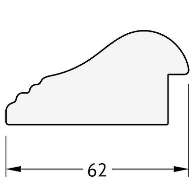 Зеркало Evoform Exclusive 111х51 BY 1144 с фацетом в багетной раме - Палисандр 62