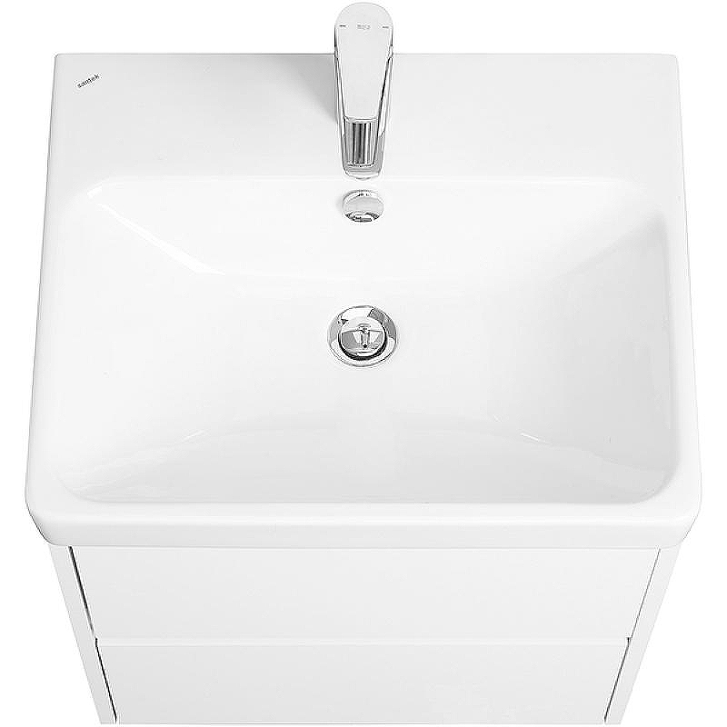 Тумба с раковиной Aquaton Сканди 55 1A2517K0SD010 подвесная Белая, купить, цена, заказать, магазин, доставка, скидка, промокод, купить, цена, заказать, магазин, доставка, скидка, промокод