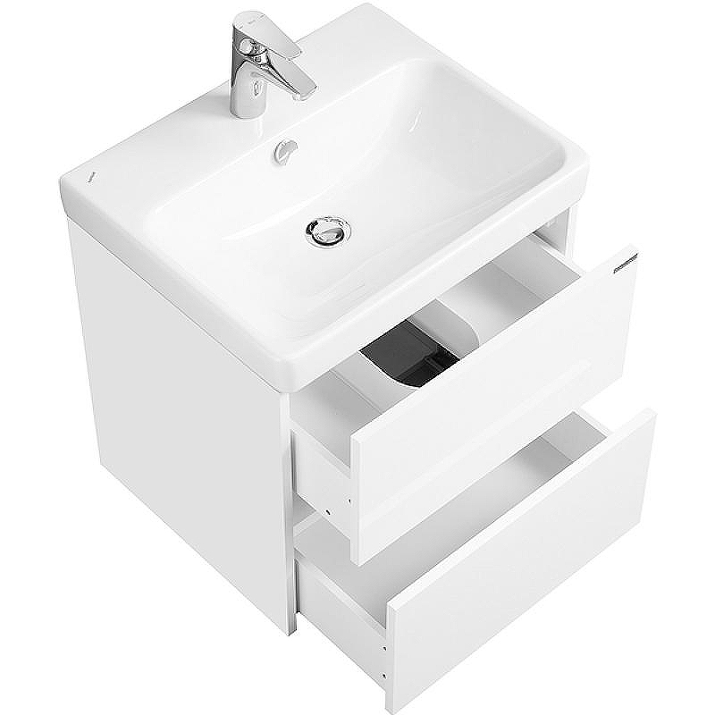 Тумба с раковиной Aquaton Сканди 55 1A2517K0SD010 подвесная Белая, купить, цена, заказать, магазин, доставка, скидка, промокод, купить, цена, заказать, магазин, доставка, скидка, промокод