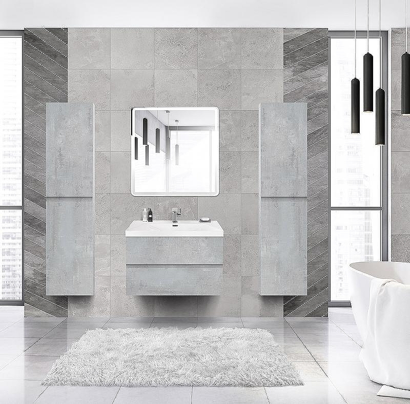 Тумба под раковину Cezares Molveno 46 80 MOLVENO 46-80-2C-SO-BET подвесная Beton, купить, цена, заказать, магазин, доставка, скидка, промокод, купить, цена, заказать, магазин, доставка, скидка, промокод