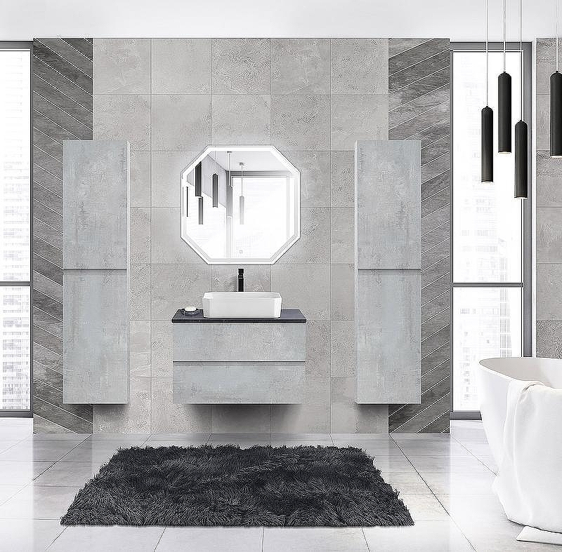 Тумба под раковину Cezares Molveno 46 80 MOLVENO 46-80-2C-SO-BET подвесная Beton, купить, цена, заказать, магазин, доставка, скидка, промокод, купить, цена, заказать, магазин, доставка, скидка, промокод