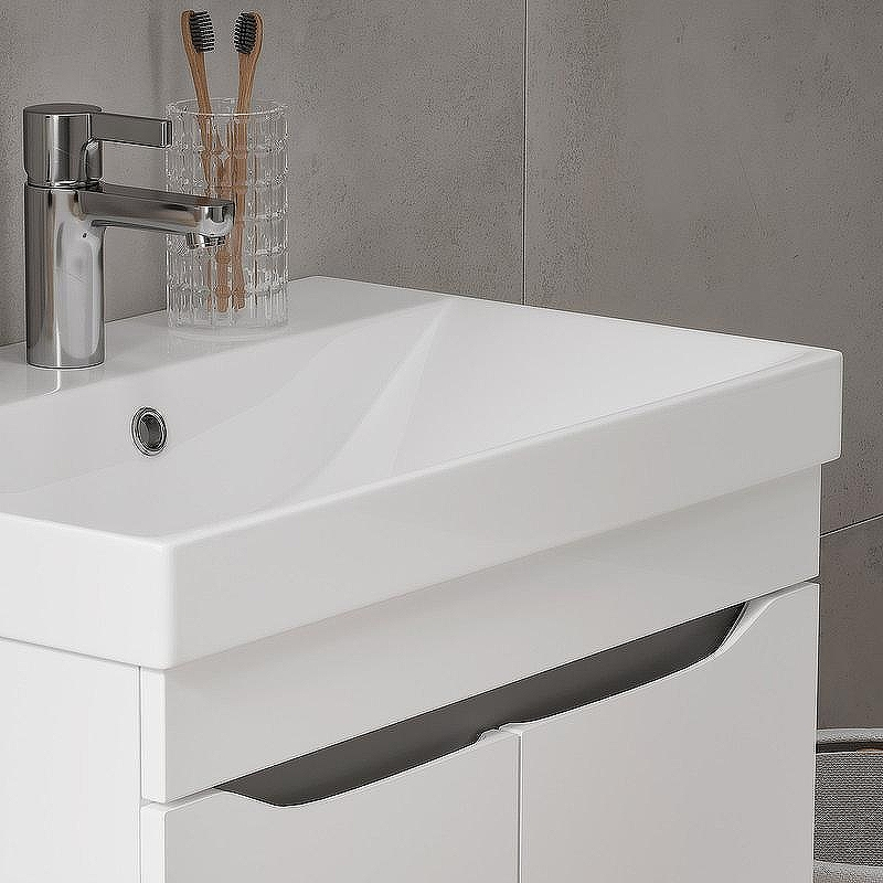 Тумба под раковину Volna Lake 60.2D tnLAKE60.2D-01 Белая, купить, цена, заказать, магазин, доставка, скидка, промокод, купить, цена, заказать, магазин, доставка, скидка, промокод