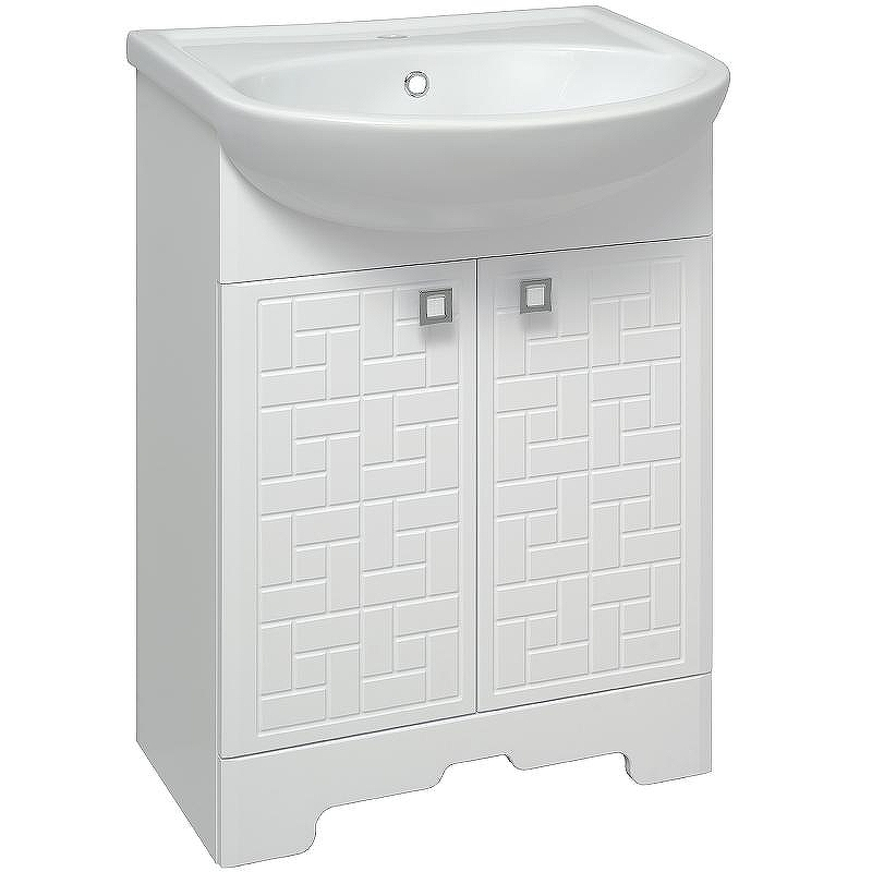 Тумба под раковину Runo Авила 60 00000001045 Белая, купить, цена, заказать, магазин, доставка, скидка, промокод, купить, цена, заказать, магазин, доставка, скидка, промокод
