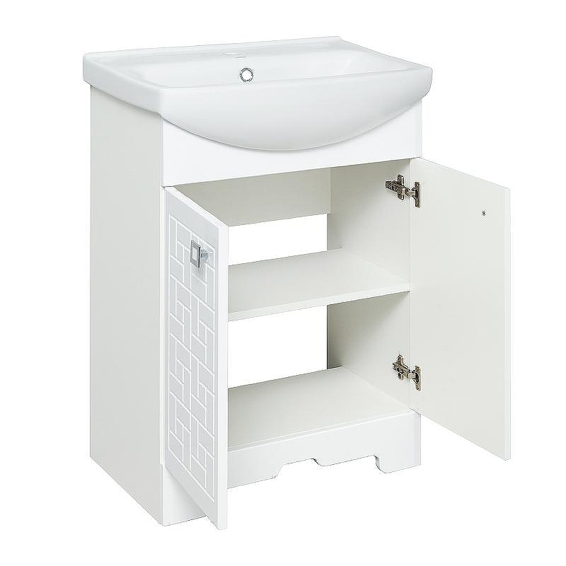 Тумба под раковину Runo Авила 60 00000001045 Белая, купить, цена, заказать, магазин, доставка, скидка, промокод, купить, цена, заказать, магазин, доставка, скидка, промокод