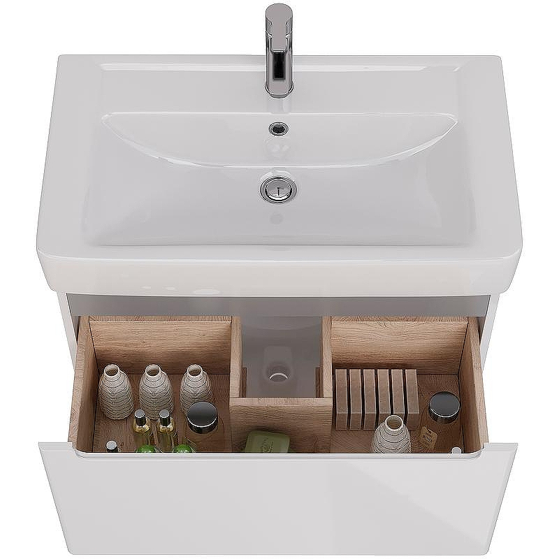 Тумба под раковину Lemark Buno Mini 80 LM05BM80T подвесная Белый глянец, купить, цена, заказать, магазин, доставка, скидка, промокод, купить, цена, заказать, магазин, доставка, скидка, промокод