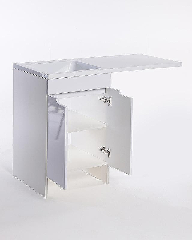 Тумба с раковиной Orange Sistema 110 L STD-110TUW+RAL Белая, купить, цена, заказать, магазин, доставка, скидка, промокод, купить, цена, заказать, магазин, доставка, скидка, промокод