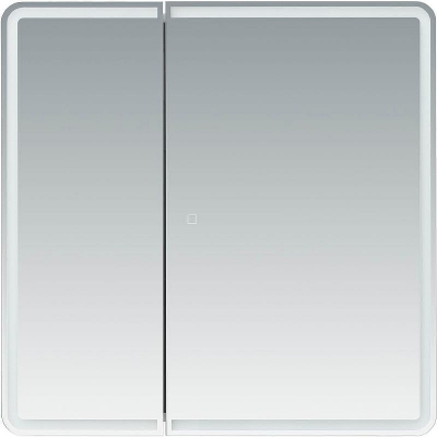 Зеркальный шкаф Aquanet Оптима 80 311862 с подсветкой Белый