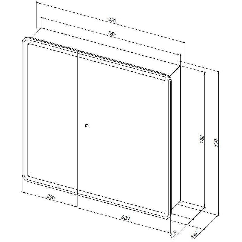 Зеркальный шкаф Aquanet Оптима 80 311862 с подсветкой Белый, купить, цена, заказать, магазин, доставка, скидка, промокод, купить, цена, заказать, магазин, доставка, скидка, промокод